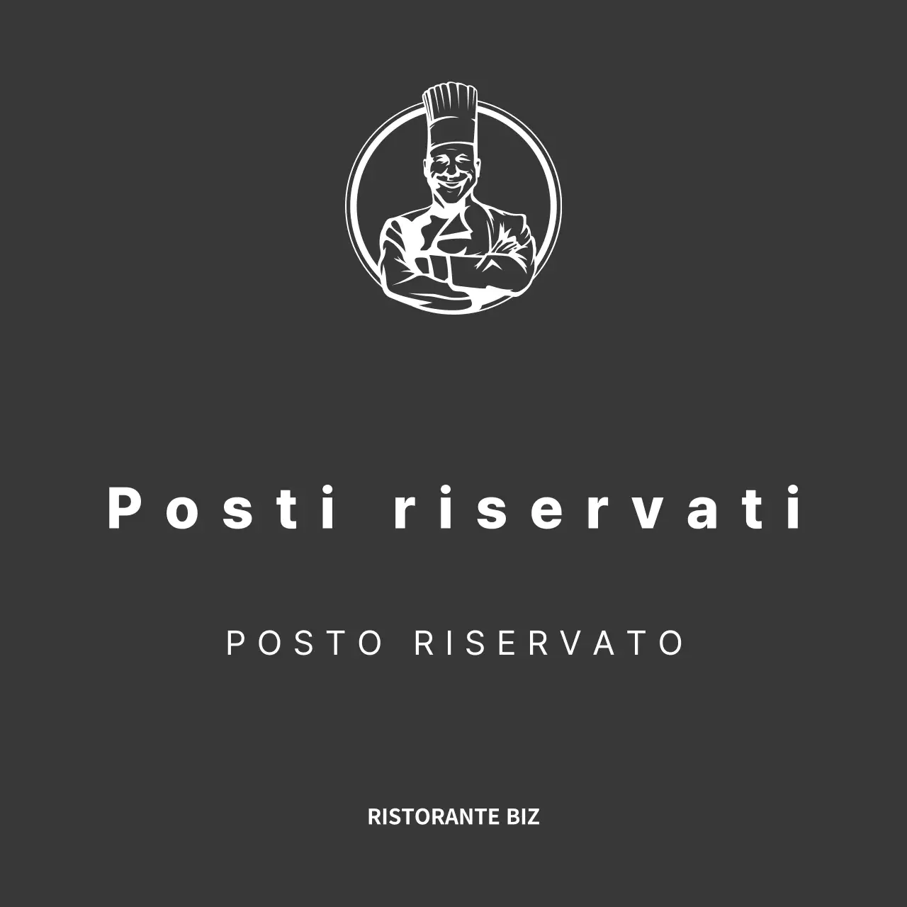 Prenotazioni di ristoranti in bianco e nero, dalle linee pulite