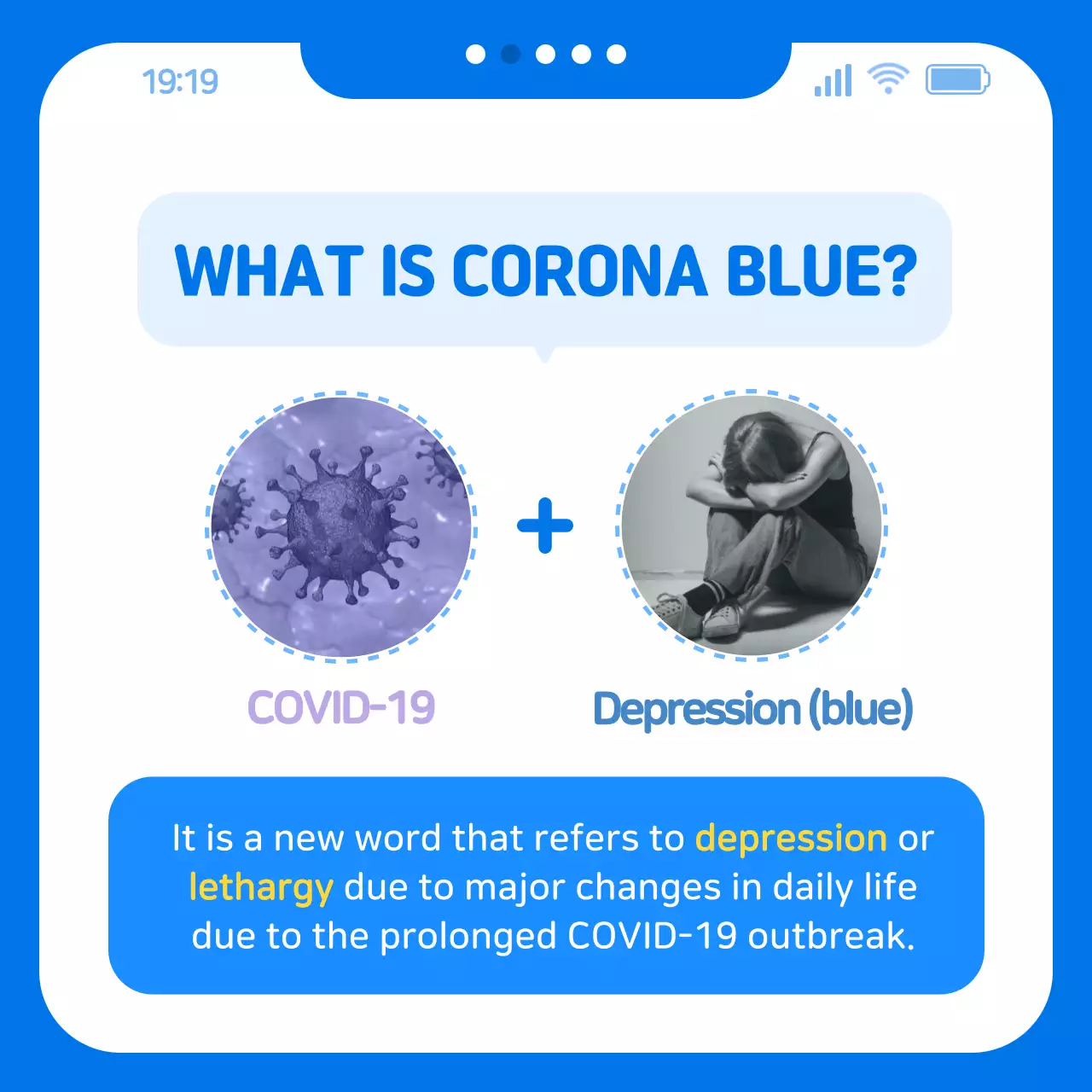 Corona Blue with blue chat theme