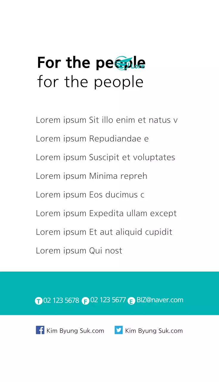 Cartão de visita de promoção política profissional branco