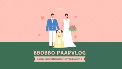 Trouwvlog in roze en groen