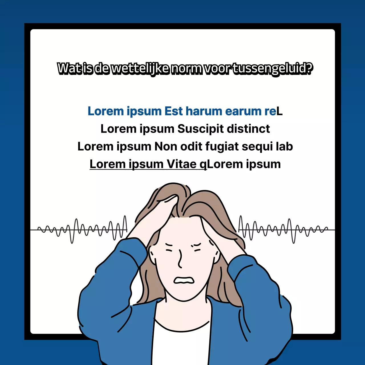 Hoe om te gaan met interstitiële ruis met knallen van marineblauw en oranje