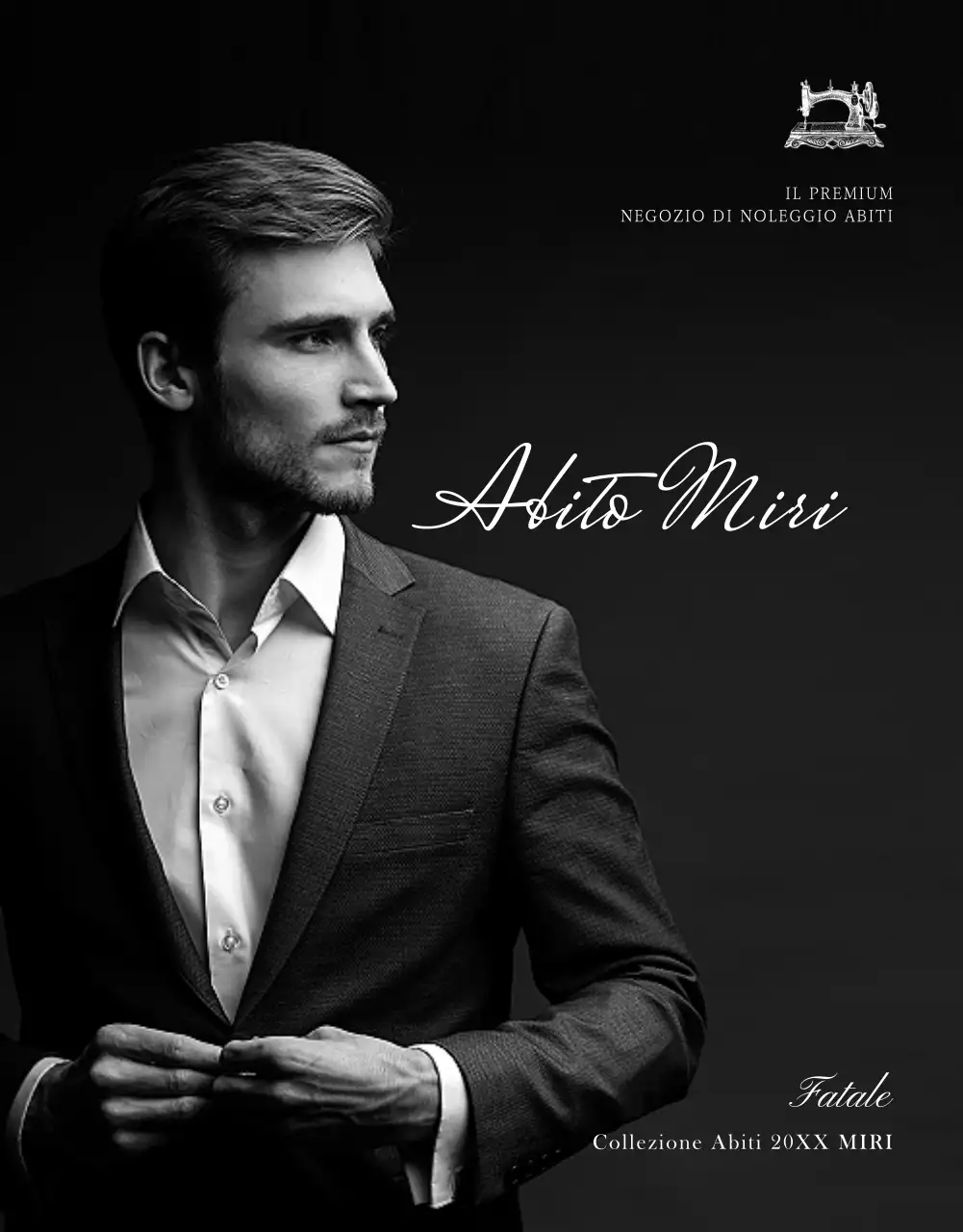 Pagina di dettaglio del negozio specializzato in abiti da uomo e noleggio abiti di Greytone