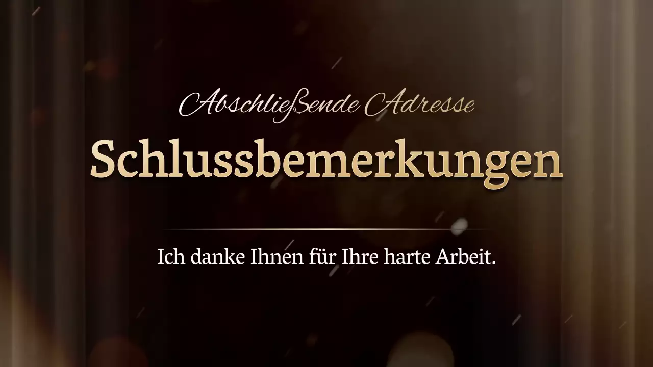 Ein Konzept für eine Soiree zur Preisverleihung in Gold und Schwarz