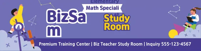 Purple piano illustration promoting a music school