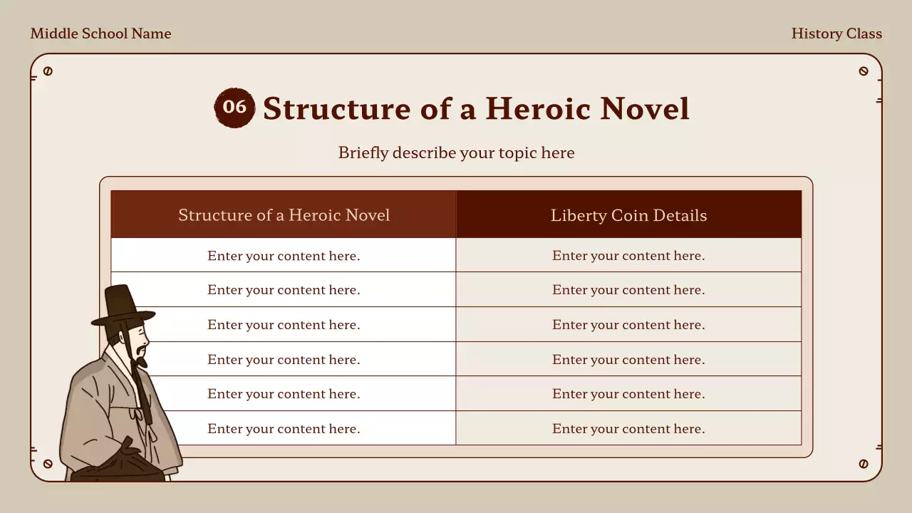 Beige Traditional History Class Presentation