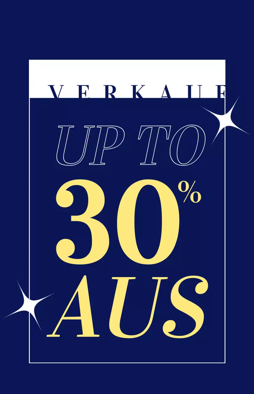 Sommerschlussverkauf-Flagge mit gelber Schrift auf marineblauem Hintergrund