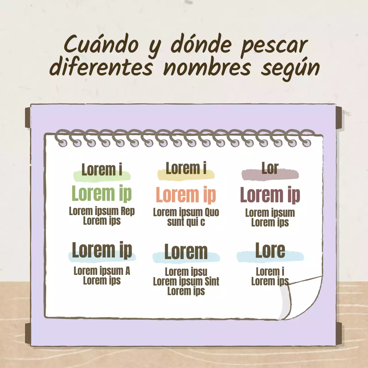 Un concepto tradicional pasado de moda en marrón y albaricoque