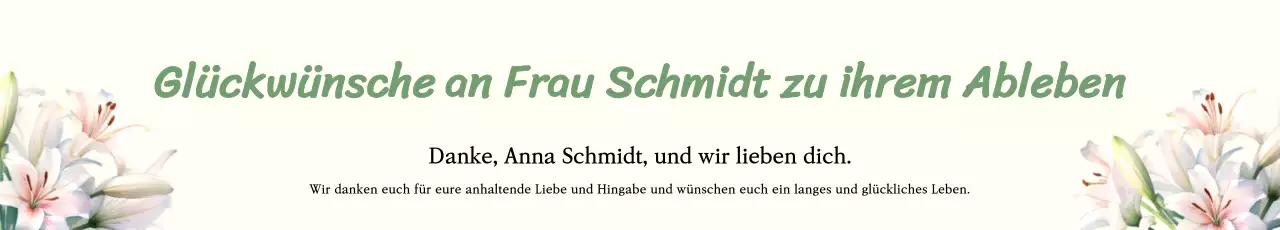 Hee-yeon Kos PR mit Lilien auf elfenbeinfarbenem Hintergrund