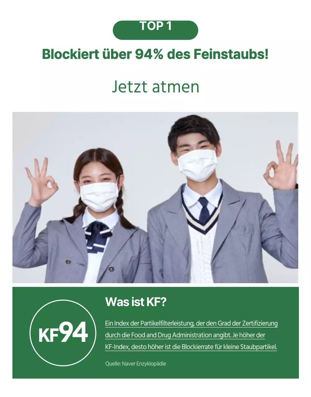 Feinstaubmasken