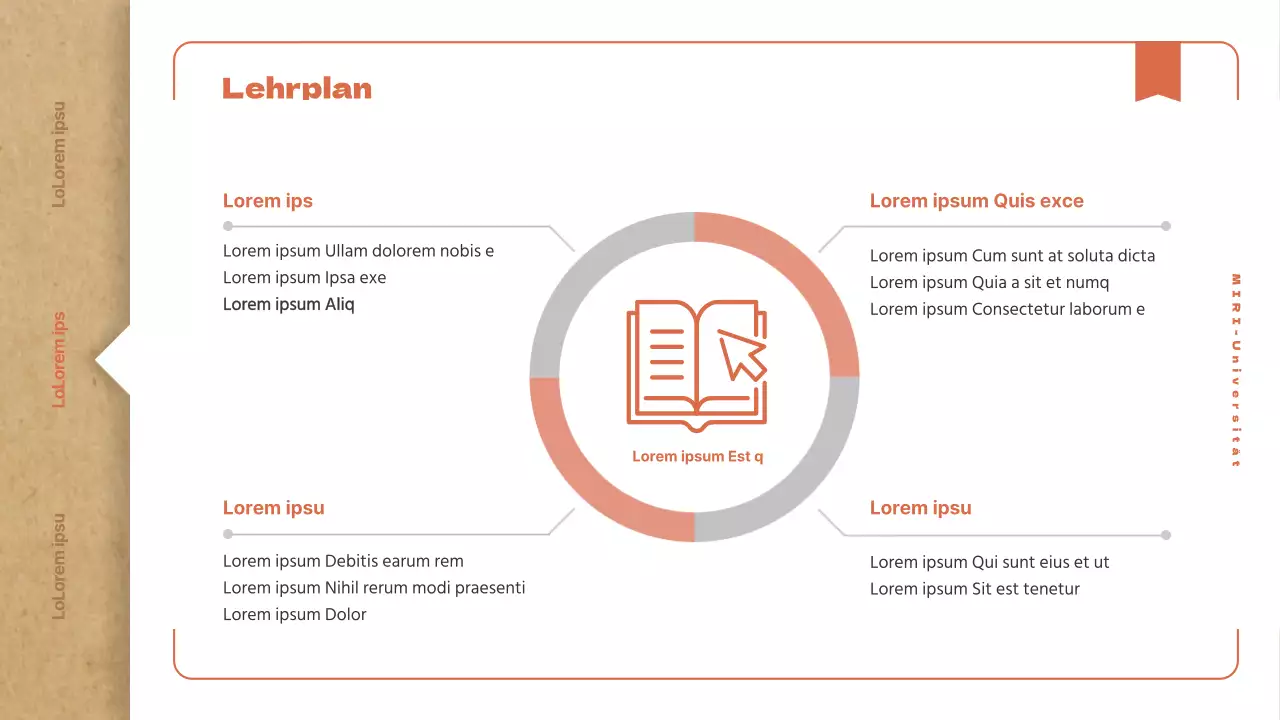 Ein einfacher Leitfaden für Studienanfänger mit einem klassischen beigen Buchkonzept
