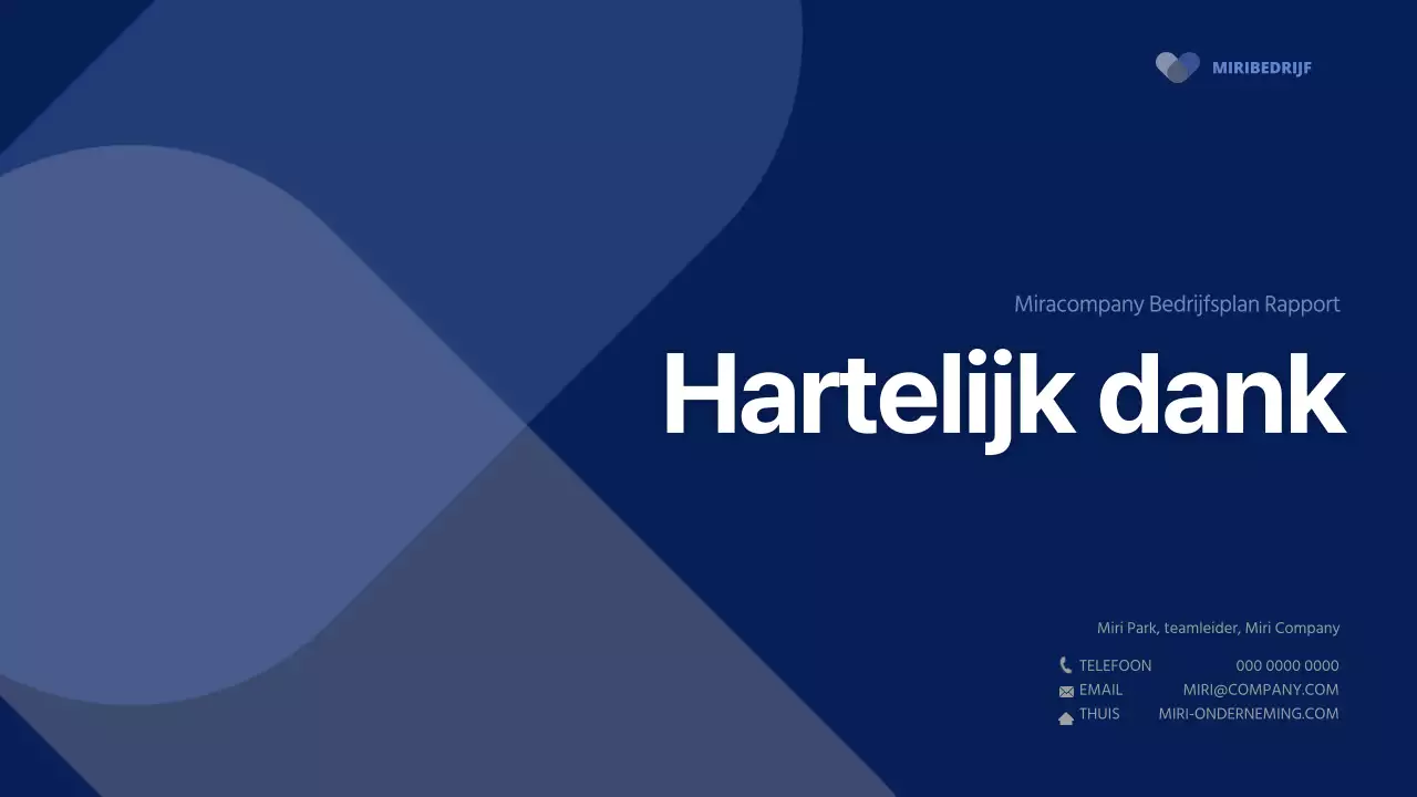 Marineblauw eenvoudig zakelijk bedrijfsplan rapport