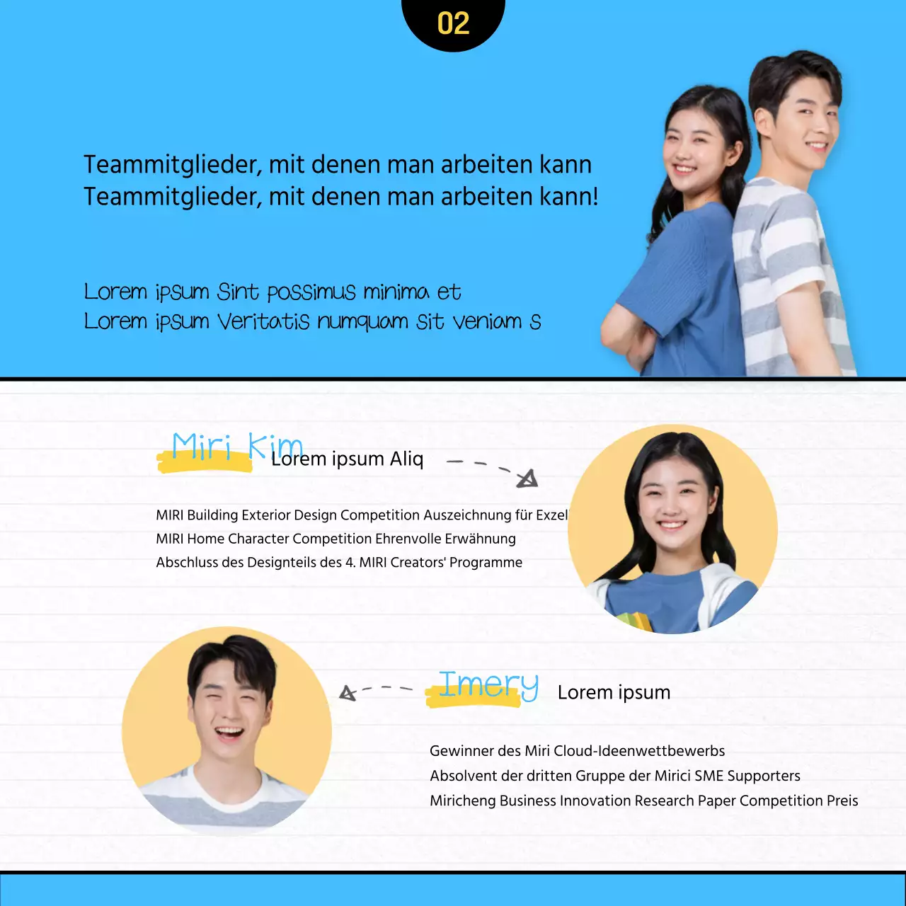 Suche nach Teammitgliedern für einen hellblauen, sauberen Illustrationskonzept-Wettbewerb