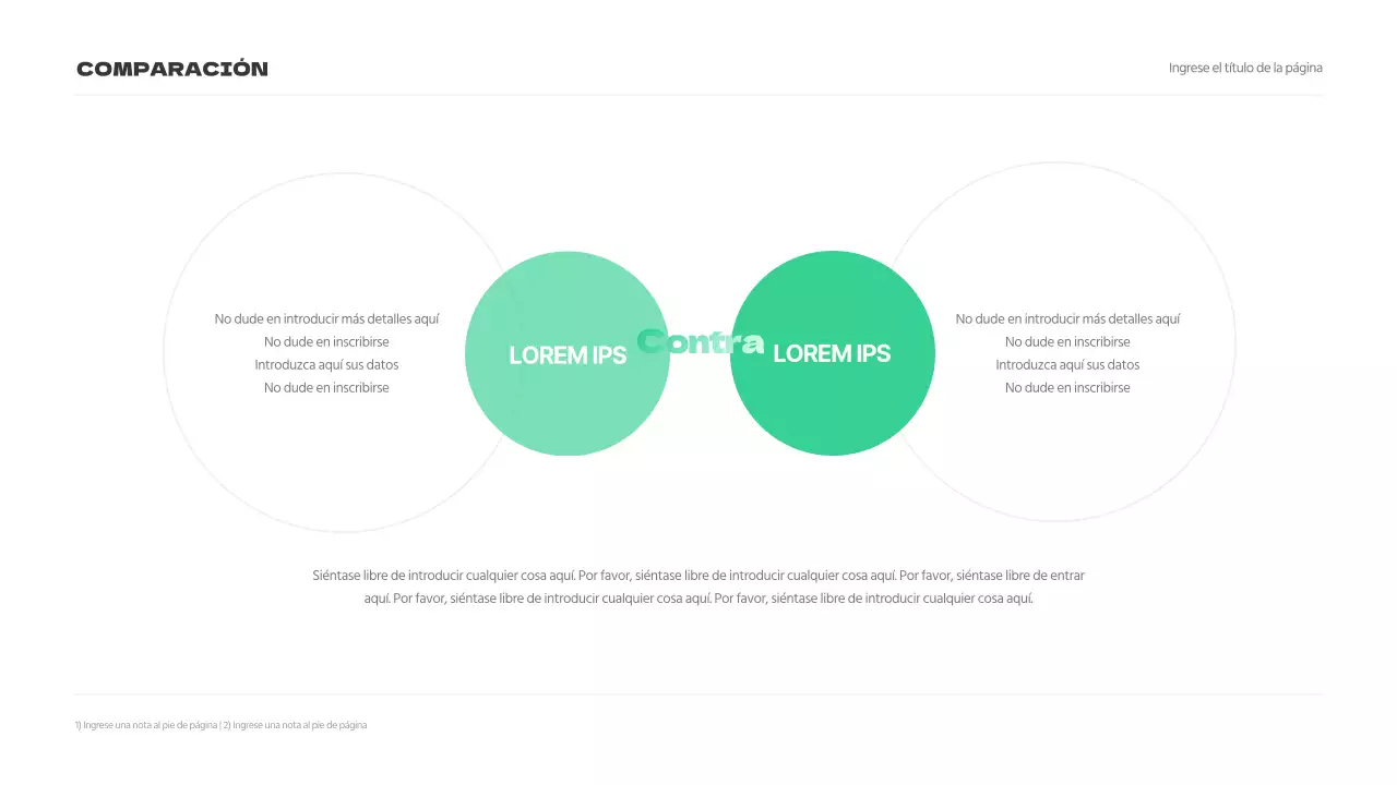 Análisis comparativo de conceptos ecológicos simples