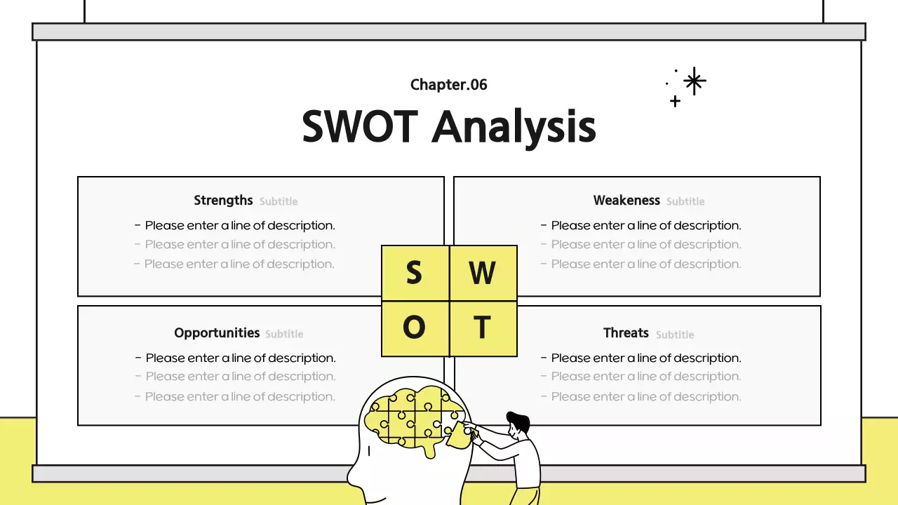 Yellow Minimal Market Report Presentation