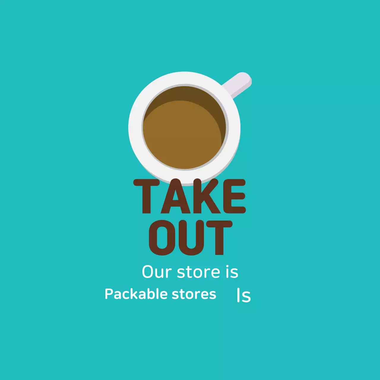 Rótulo de embalagem de café ilustrado em castanho menta