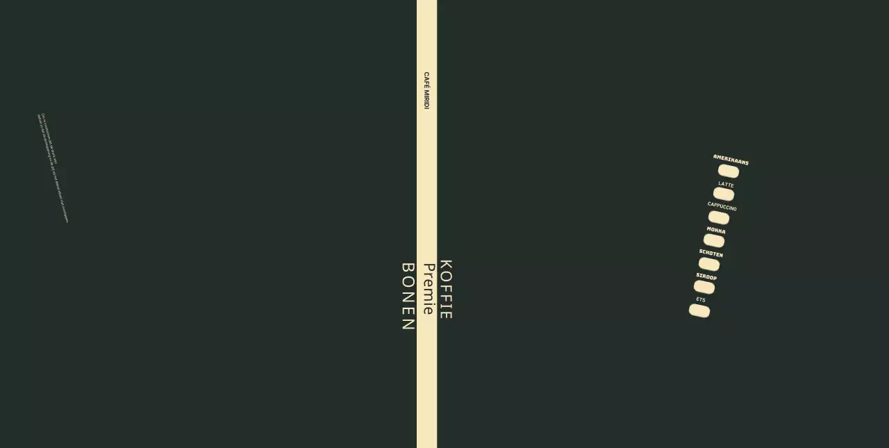 Zwarte Eenvoudige Lijnen Café Checklist