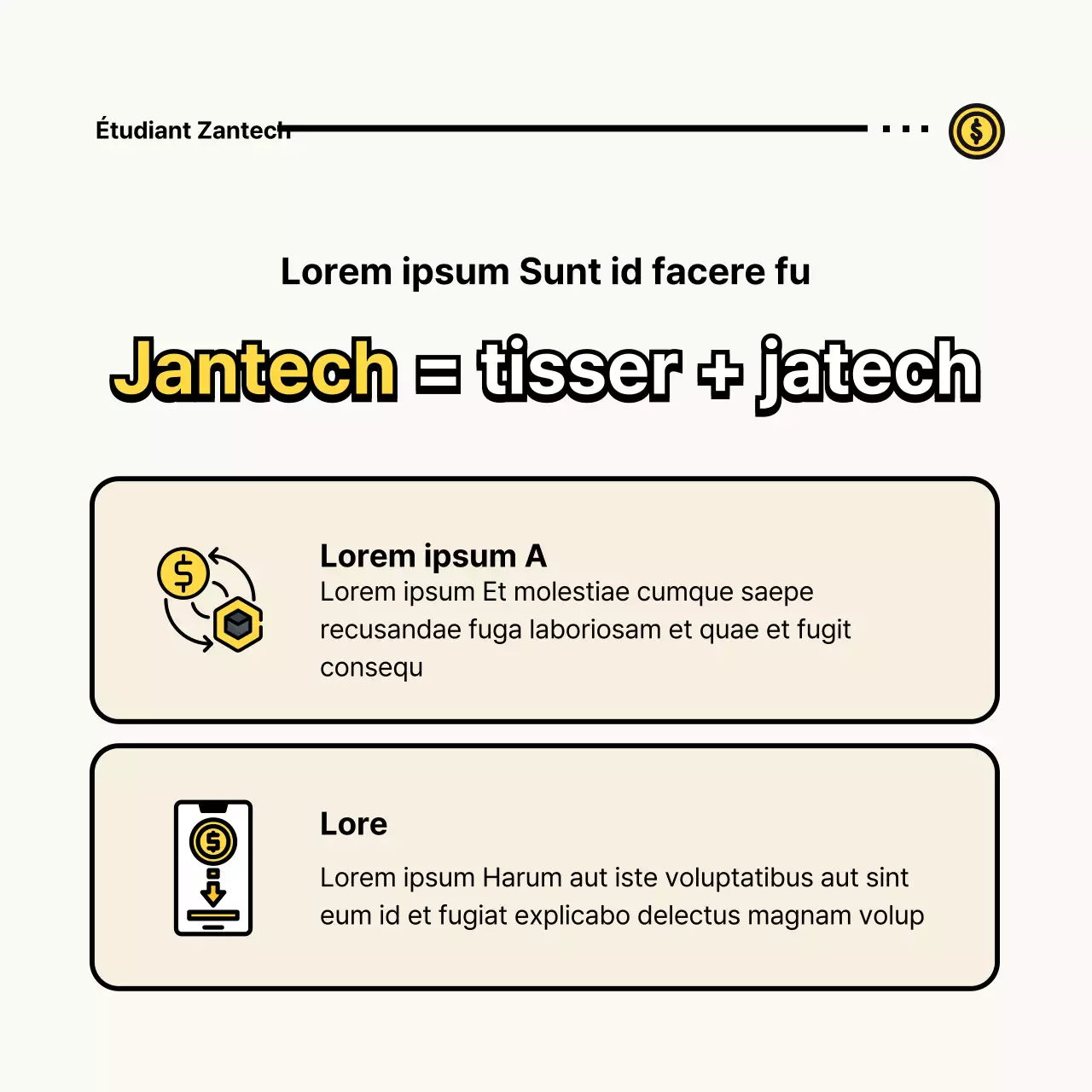 T-shirts d'étudiants avec de jolies illustrations jaunes