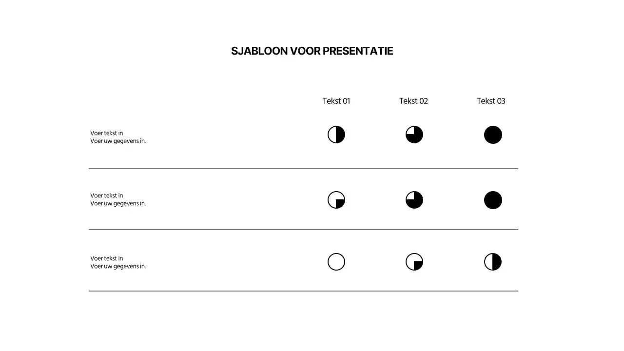 Eenvoudige zwarte vormen