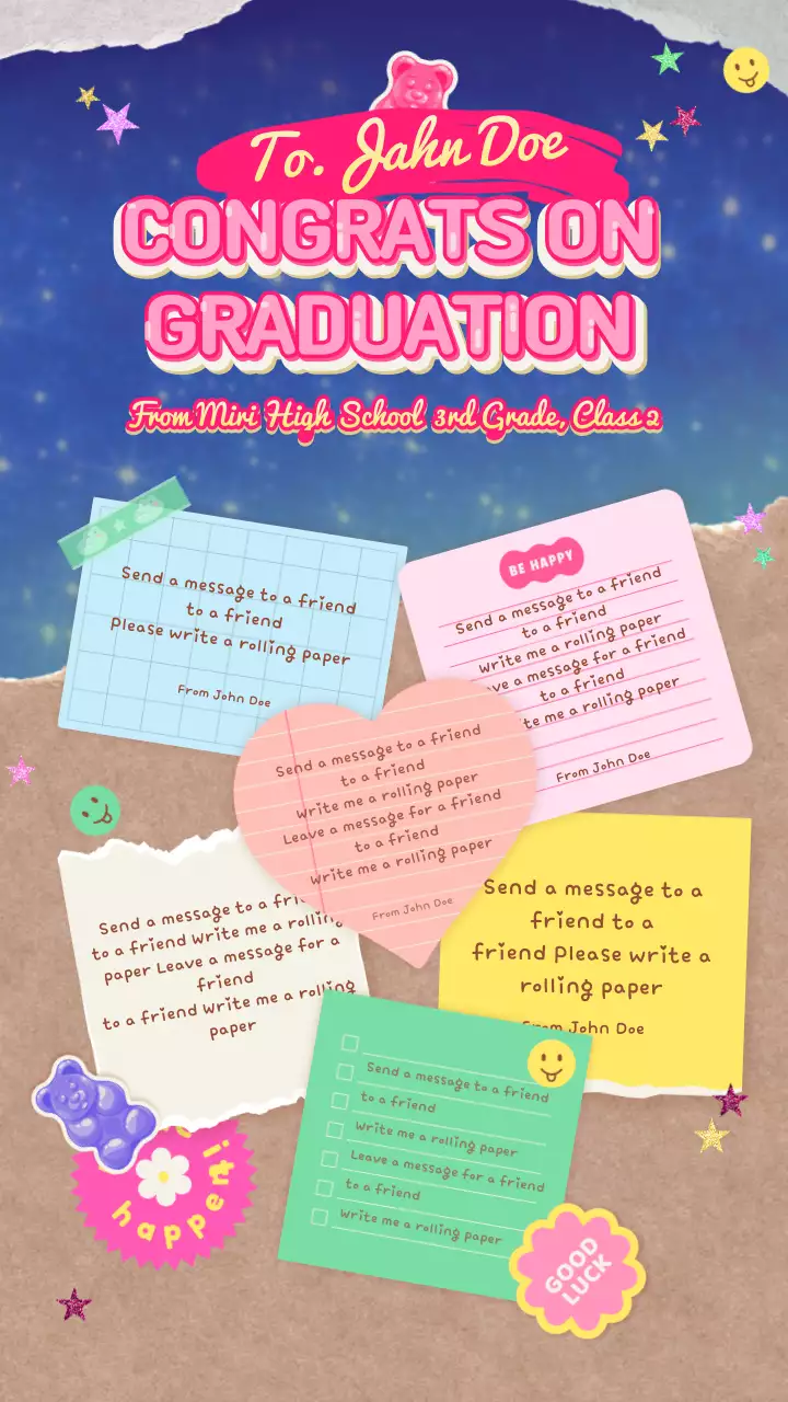 Pink Trendy Graduation Card Instagram Post