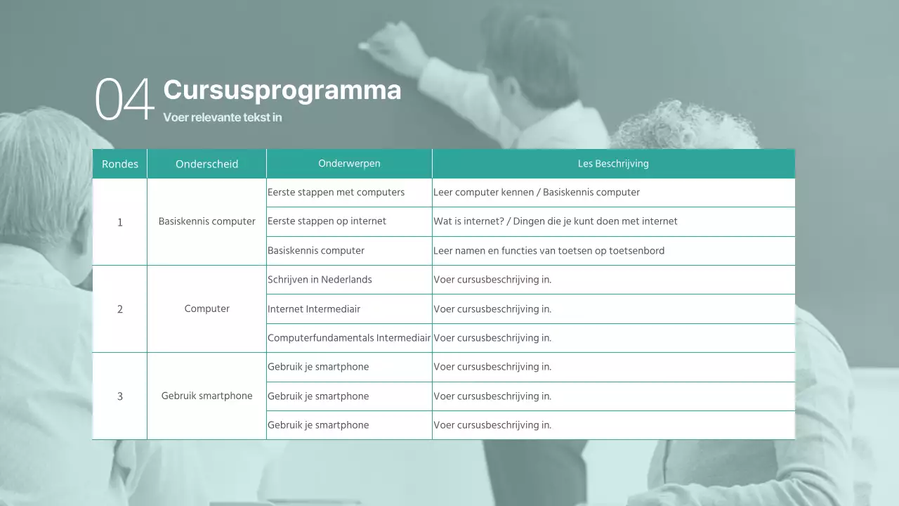 Voorstel voor een groen en opgeruimd welzijnshalparcours