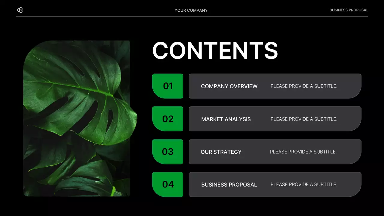 Black Modern Business Proposal Document Presentation