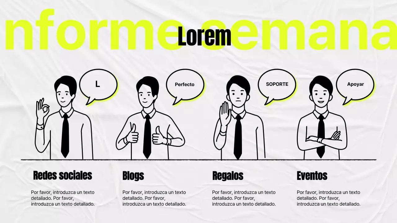 Minutos de estudio sencillos en amarillo y gris