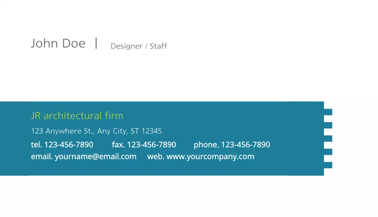Green Modern Business Card