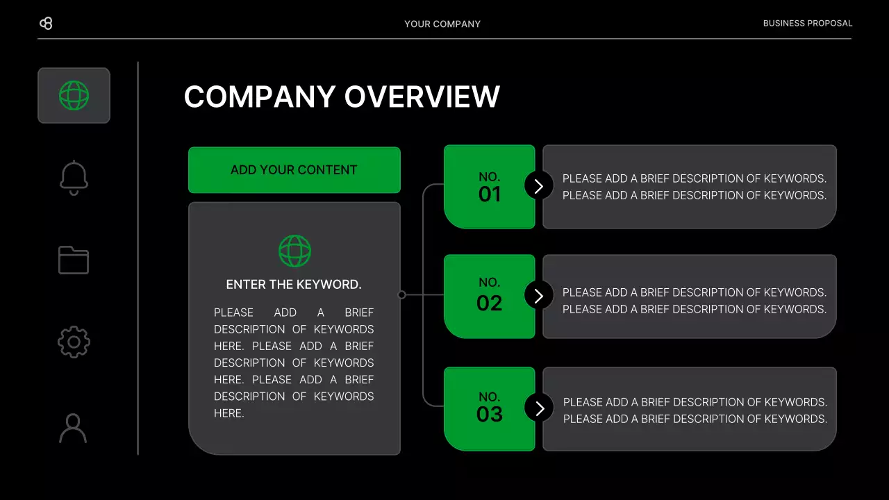 Black Modern Business Proposal Document Presentation