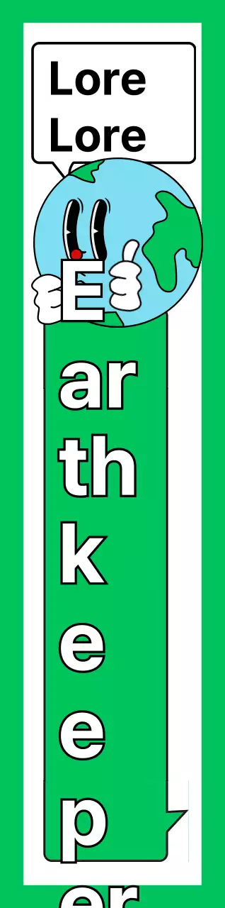 Werben Sie für eine Umweltkampagne mit einer hübschen grün-weißen Illustration der Erde