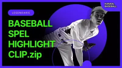 Een verzameling honkbalzinnen in groen en paars