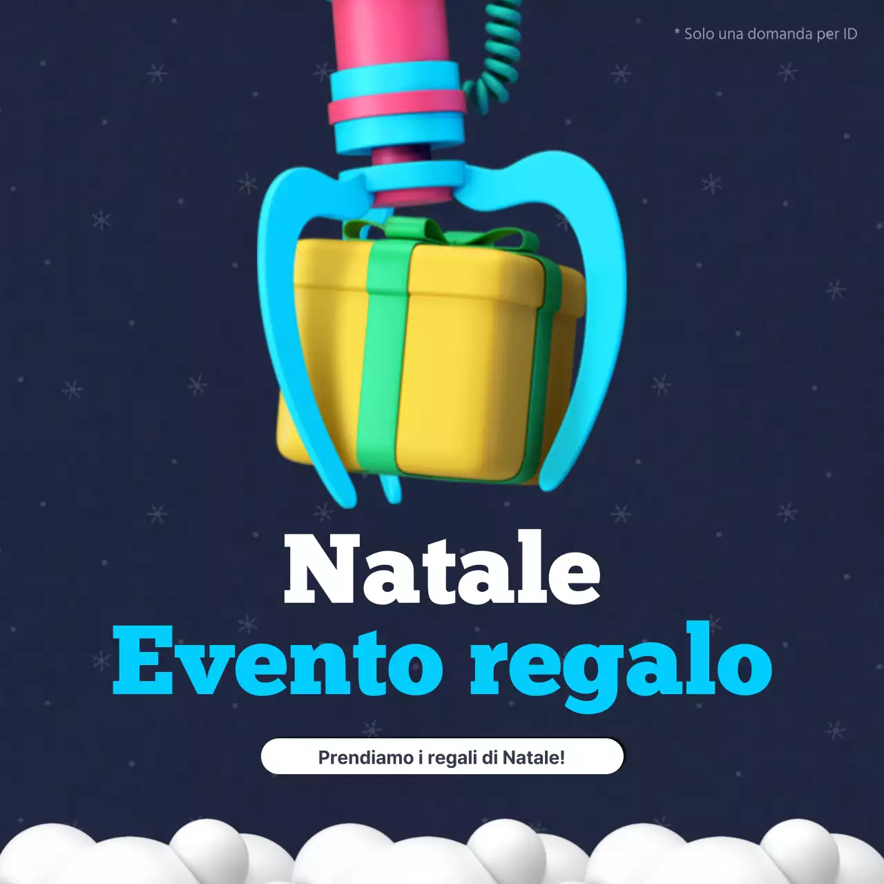Coupon per eventi regalo in blu navy e azzurro