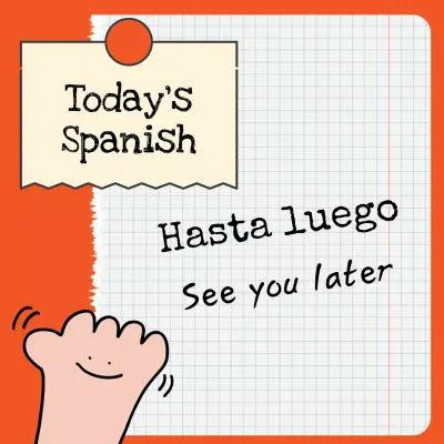 Orange Simple Language Guide Social Media Post