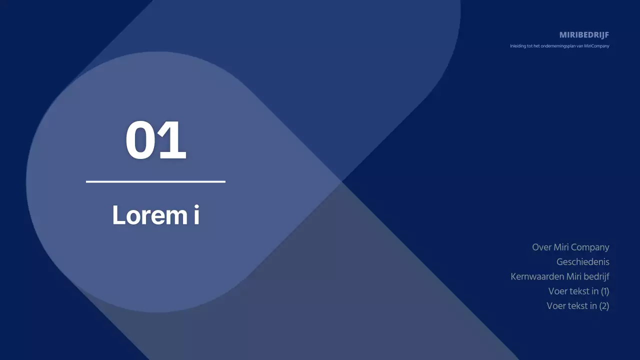 Marineblauw eenvoudig zakelijk bedrijfsplan rapport