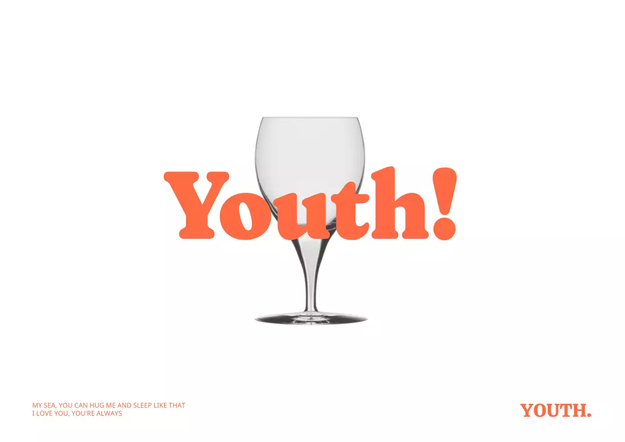 Merchandise kafe yang klasik dan keren berwarna oranye