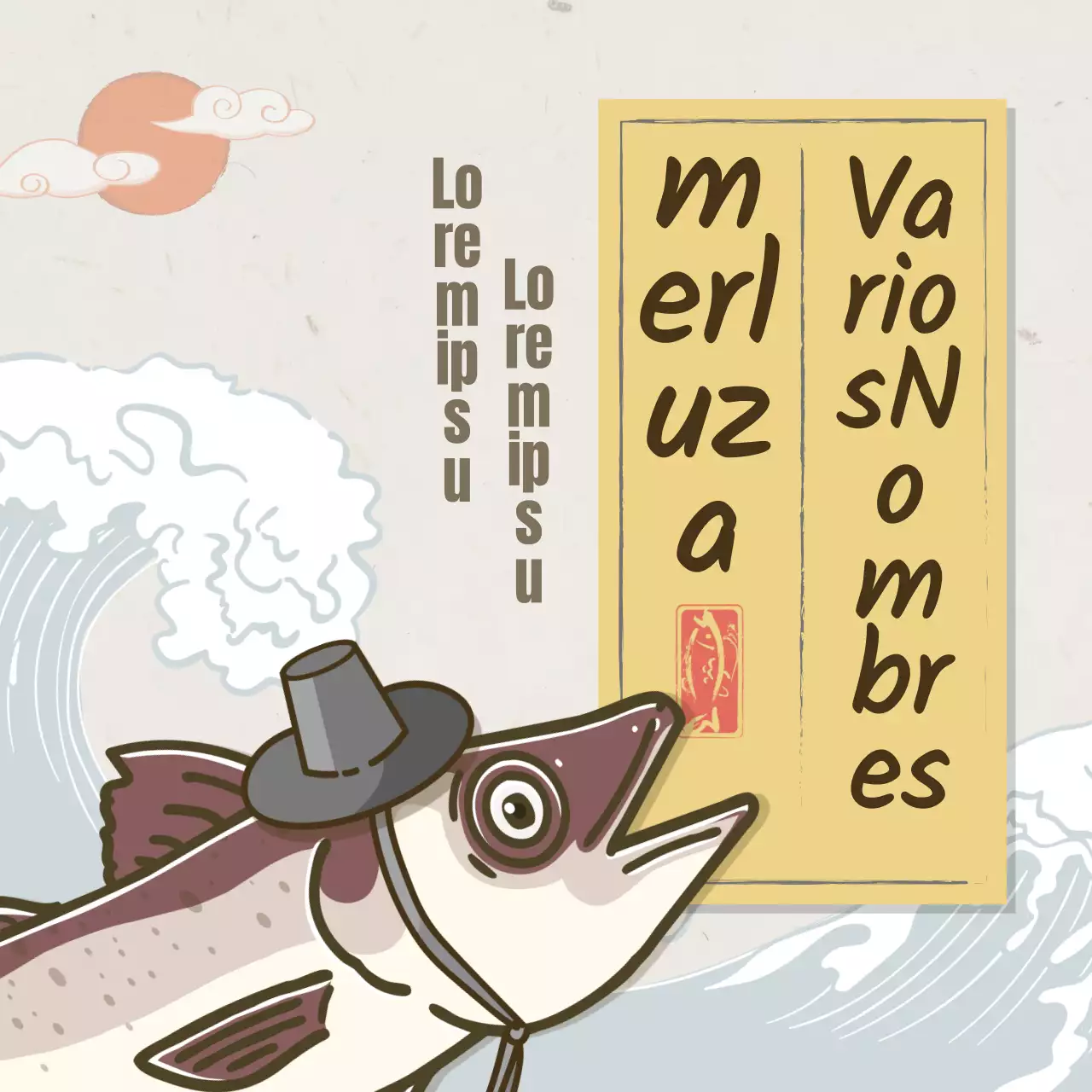 Un concepto tradicional pasado de moda en marrón y albaricoque