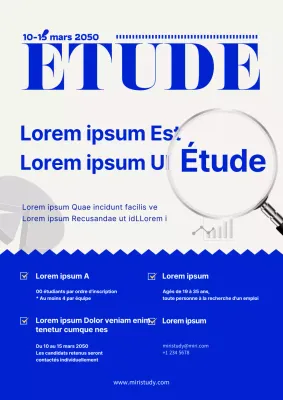 Des offres d'emploi en alternance modernes en bleu