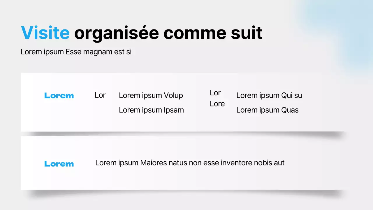 Un guide de la vie à l'hôpital avec des couleurs bleues, des lignes épurées et des ombres