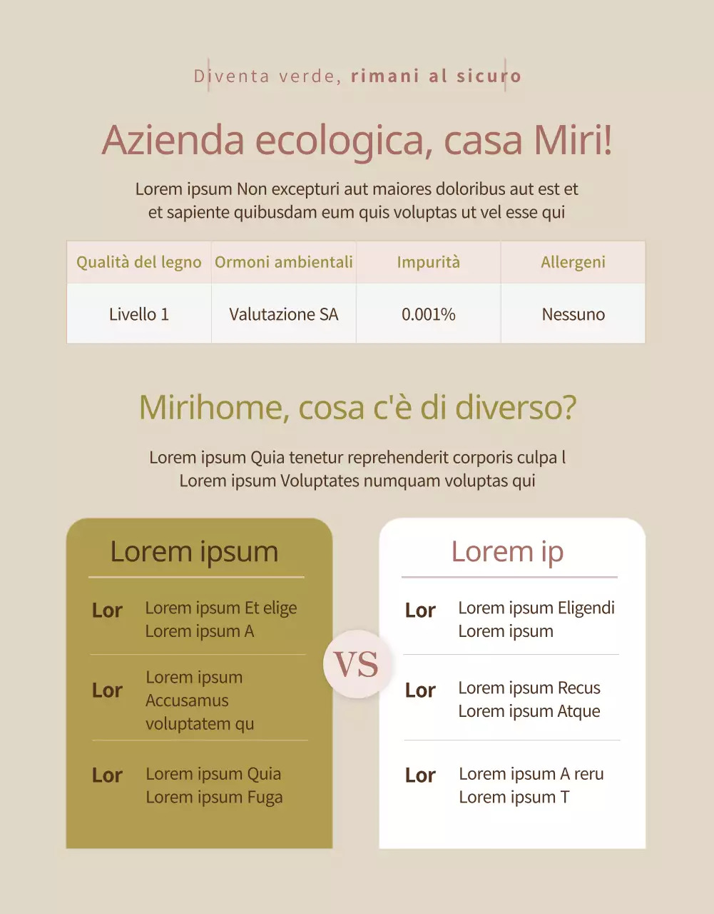 Promuovere una riparazione di mobili caldi e lussuosi in rosa pastello (pagina di dettaglio)