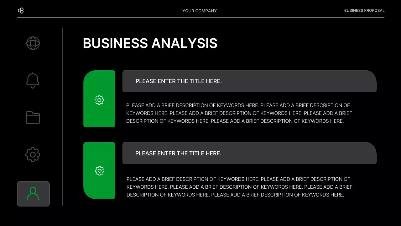 Black Modern Business Proposal Document Presentation