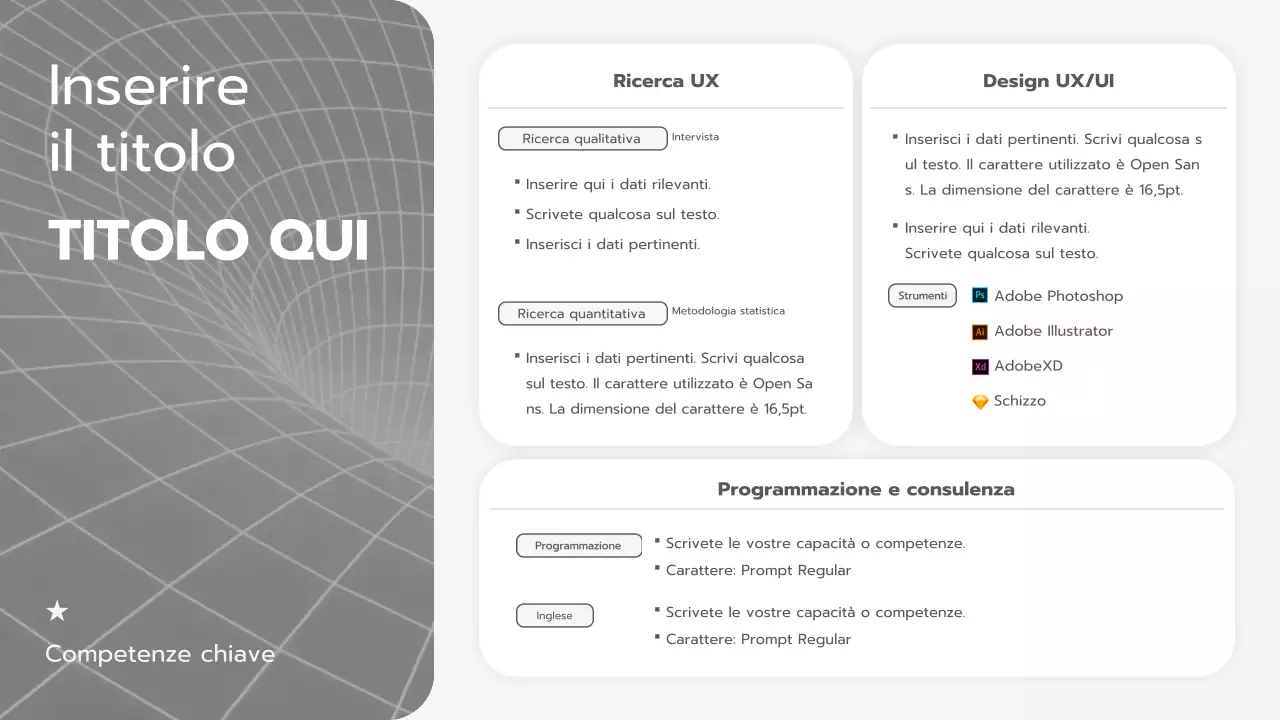 Una cartella planner pulita con un motivo in bianco e nero in bianco e grigio