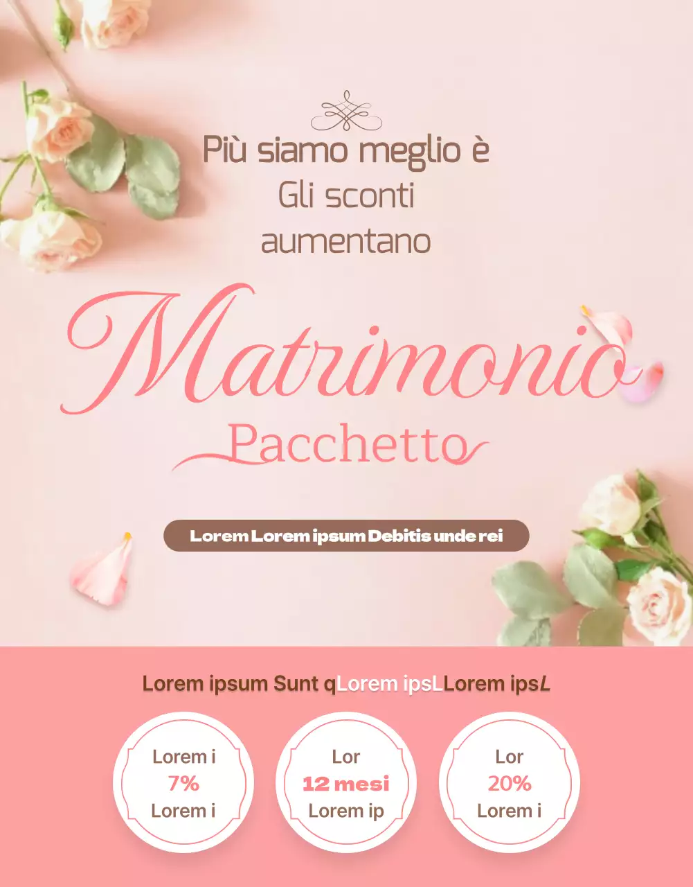 Pacchetto matrimonio con elettrodomestici rosa e beige chiaro