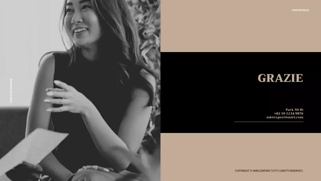 La combinazione di colori neutri, beige e rosa chiaro, della casa del professionista del marketing