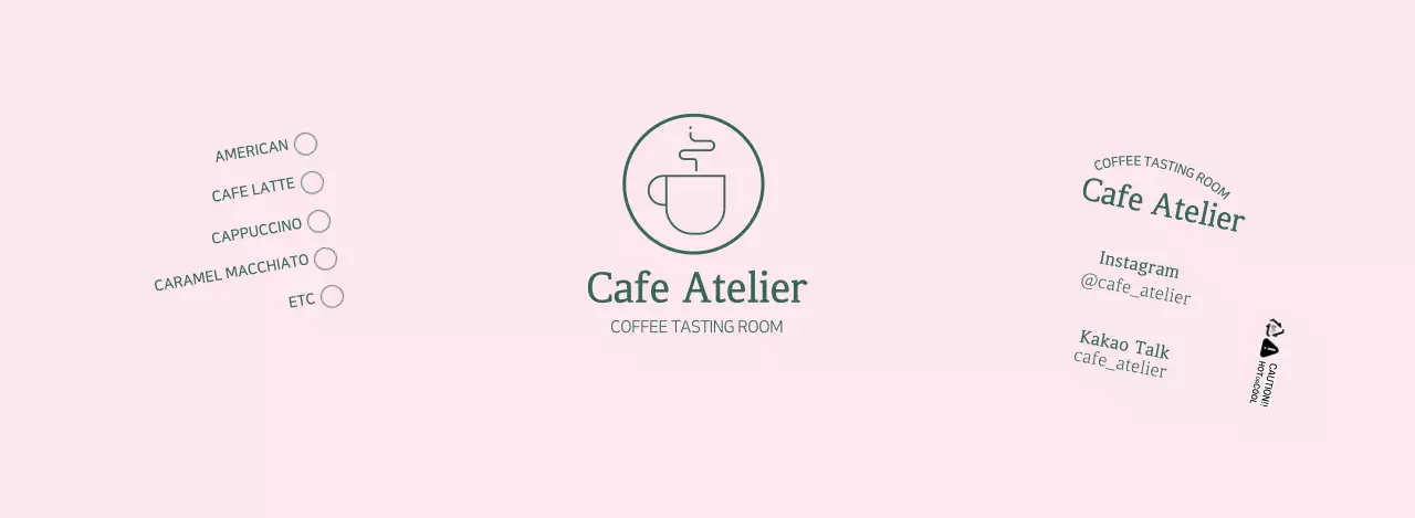 Pink simple line illustration