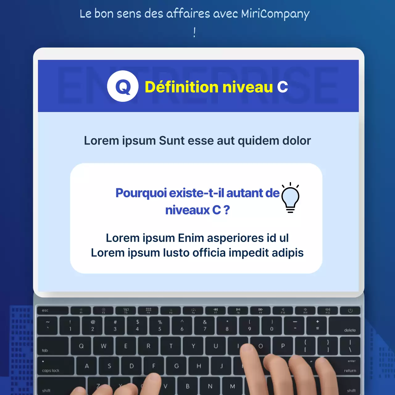 Carte de visite de startup en 3D, bleu et bleu marineNews