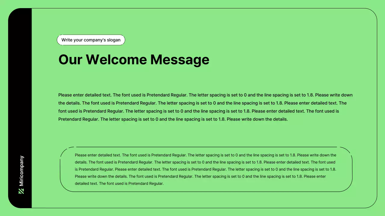 Business illustration with simple lines and green color