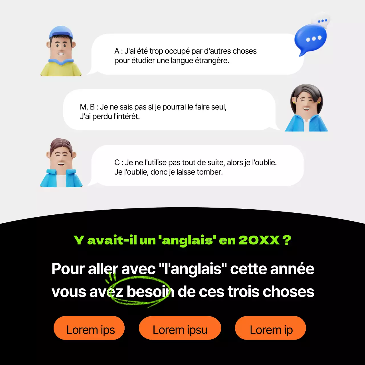 Un défi simple sur le thème du noir et du 3D (CardNews)