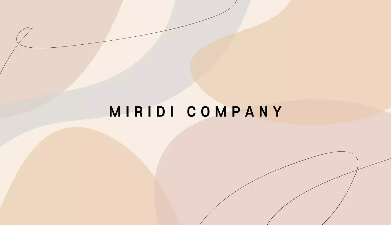 ベージュ シンプル ビジネス 名刺