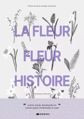 Couverture de fleurs sauvages détaillée en violet
