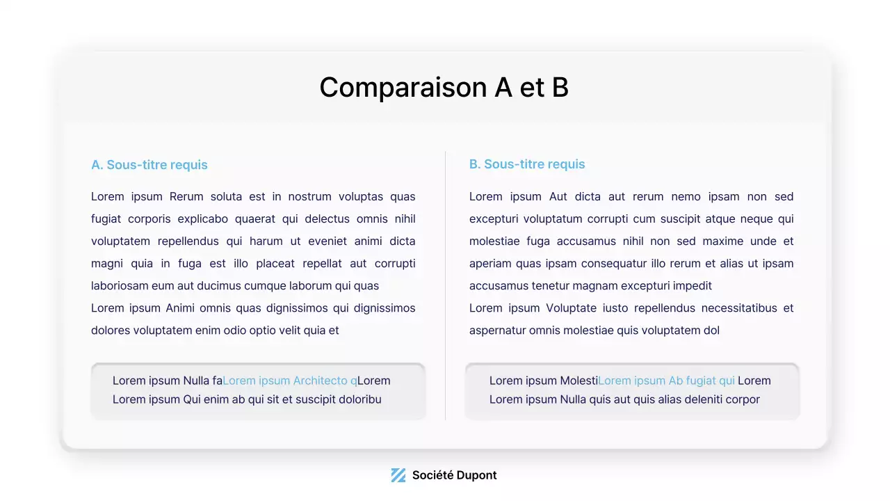 Kit de style UX UI avec une sensation tridimensionnelle en bleu clair et bleu marine