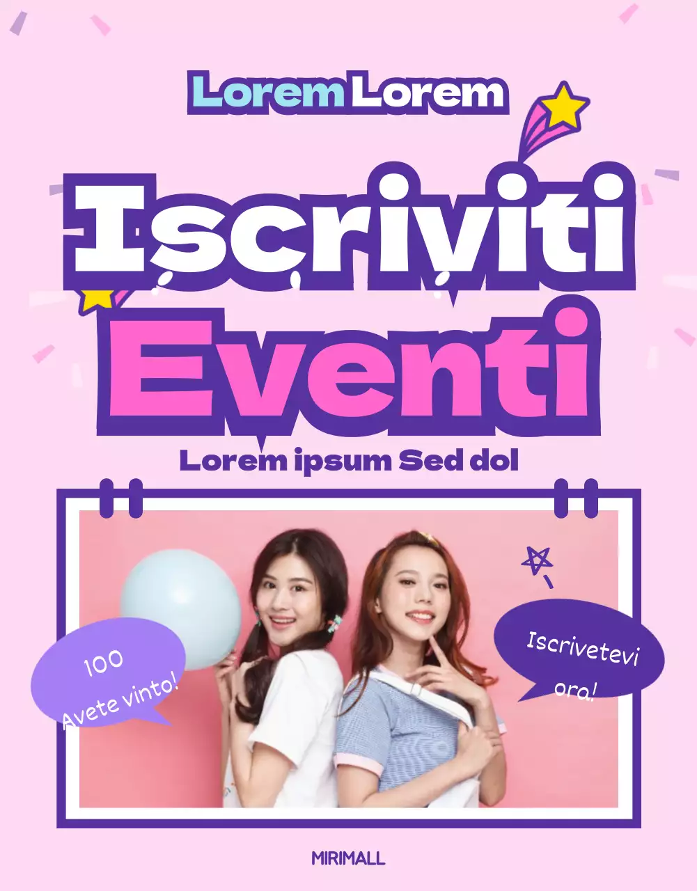 Eventi di iscrizione